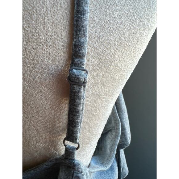 NWT TIME & TRU Gray Cold Shoulder Adjustable Straps Wide Leg Romper Jumpsuit XL - Picture 6 of 9